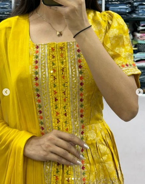 Beautiful New Designer Top Sharara With Dupatta