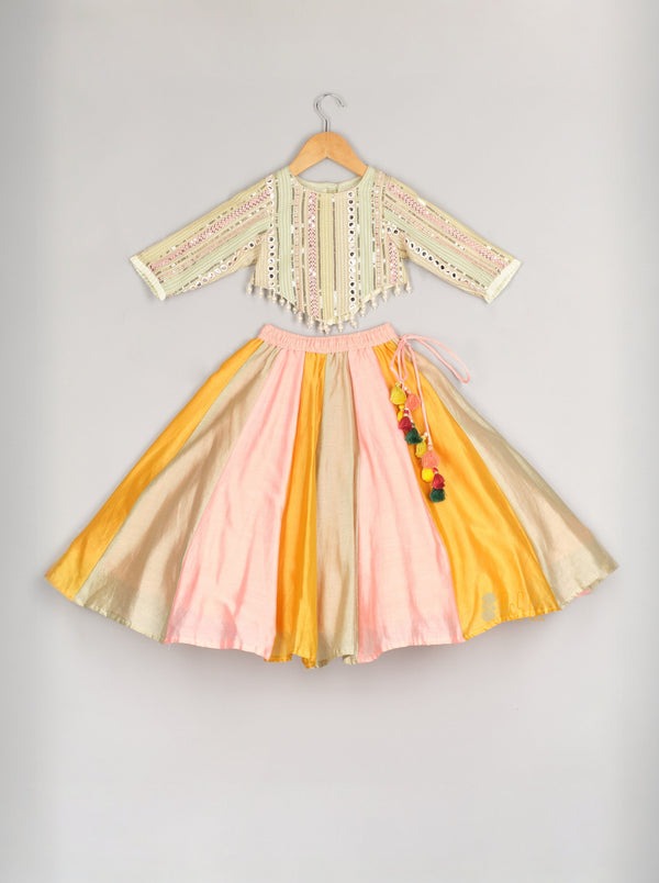 Girls Lehenga Choli Party Wear Embroidered Lehenga Choli