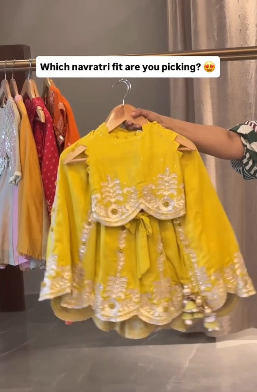 Girls Lehenga Choli Party Wear Embroidered Lehenga Choli