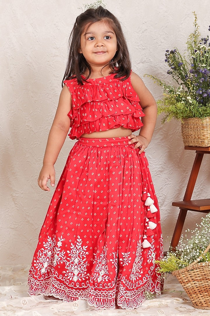 Girls Lehenga Choli Party Wear Embroidered Lehenga Choli