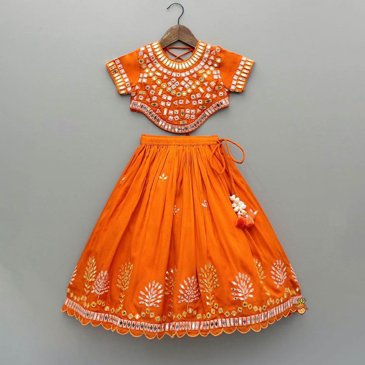 Girls Lehenga Choli Party Wear Embroidered Lehenga Choli